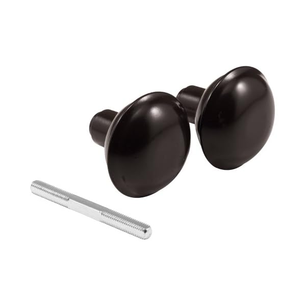Defender Security E 2499 Vintage Style Door Knobs with Classic Bronze Finish, 2-1/4 In. Outside Diameter (1 Set)