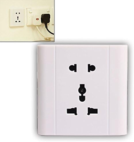 KhuFiya Wired Switch Plug Socket Camera Mini HD DVR Video Small Security Digital Camcorder- 13 (White)
