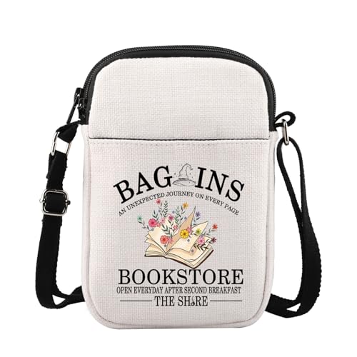 G2TUP Fantasy Book Bookstore Crossbody Bag Fantasy Movie Inspired Gifts Fantasy Book Movie Shoulder Bag Bookish Lover Gifts (Bookstore)