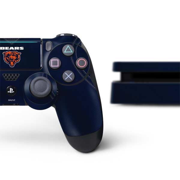 Skinit Decal Gaming Skin Compatible with PS4 Slim Bundle - Officially Licensed NFL Chicago Bears Team Jersey Design