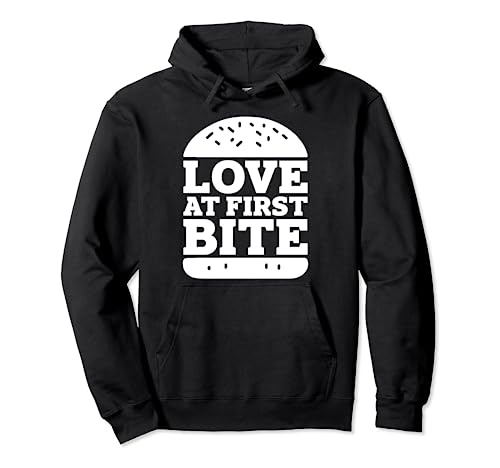 Image of love at first bite - burger Pullover Hoodie