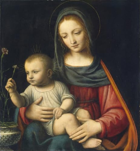 Cuadro de lienzo de Bernardino Luini, pintura mural premium de 60x90cm para pared