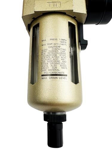 WELDINGER Druckluft-Wartungseinheit 1/4\ mit Wasserabscheider + Schnellkupplungen