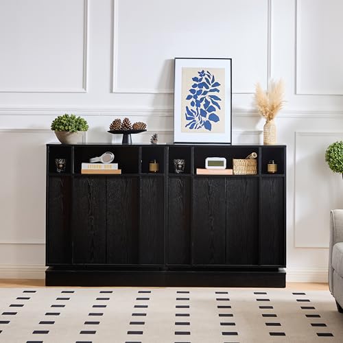 Image of 31.7'' Mid Century Modern Accent Sideboard Storage Cabinet