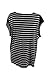 Calvin Klein Women's Plus-Size Striped One-Pocket T-Shirt