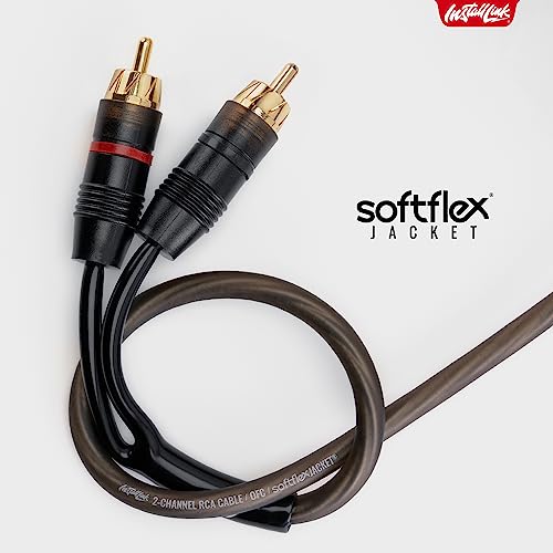 Cable RCA estéreo de 2 canales Install Link 12 pies para conectar el tocadiscos 5