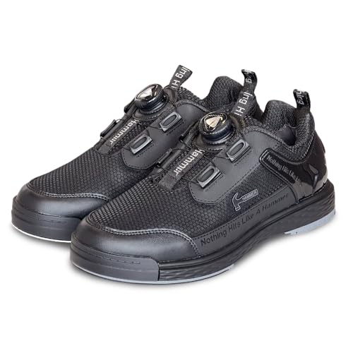 Hammer Power Diesel Night Bowling Shoes - Right Hand (Black US Footwear Size System Adult Men Numeric Medium 10)