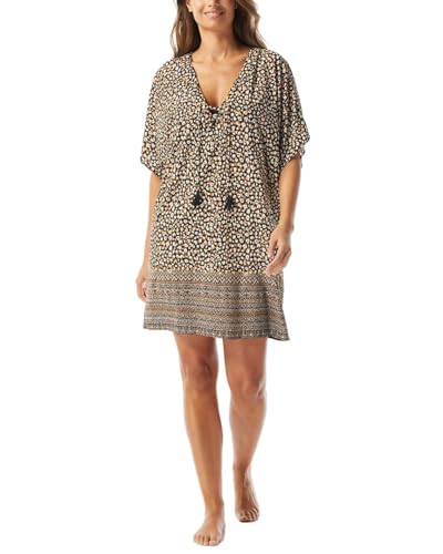 Coco Reef Womens Raya Cover Up Dress, L Multi-Colored
