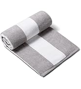 100% Cotton Beach Towel With Beach Bag, 2 Piece Beach Towels Oversized, 39"x71", Pool Towel