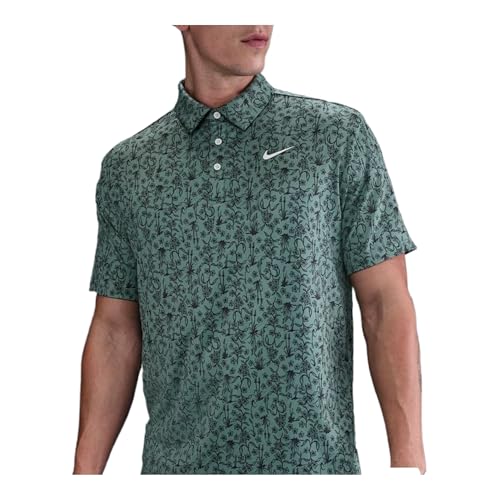 Nike Tour Men's Dri-FIT Golf Polo (HM5794-364, Clay Green/Pale Ivory)