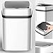HEZHU Poubelle automatique avec capteur - Poubelle intelligente - Convient pour la cuisine, la salle de bains, le salon, le bureau - Avec couvercle - Capacité : 12 l