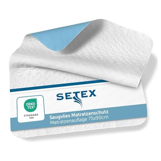 SETEX Wasserdichte Saugvlies Matratzenauflage, 75 x 90 cm, Generation, Weiß, MWU2075090031008