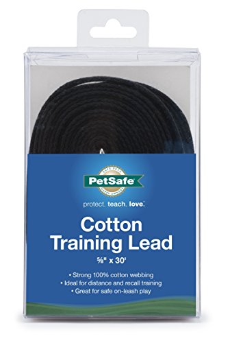 PetSafe Cotton Dog Training Lead - Great for Small, Medium and Large Breeds - 30 ft