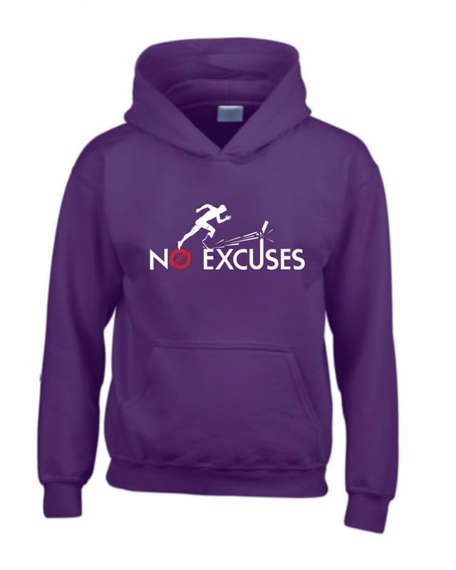 Sweat à capuche pour adultes Edward Sinclair No Excuses à manches longues en coton