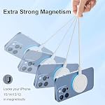 2Pack 15W Magnetic Wireless Charger Fast Charging Pad with 20W USB-C Adapter & 6FT Cables for iPhone 17/16/15/14/13/12 Series, AirPods Pro/3/2 – Travel & Office Ready
