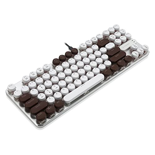Z-66 メカニカル式ゲーミングキーボード レインボーLEDバックライト付き ファッショナブルなPBTキーキャップ TKL 87キー Windows PCゲーマーやオフィス用