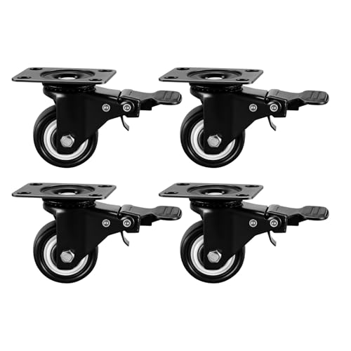 CONGARTENO 40mm��]���u���[�L�t���Ƌ�L���X�^�[4�Z�b�g �����t���[��PVC�x�A�����O �z�C�[�� �É��g�����[�����p �Ƌ���[���֎q�p