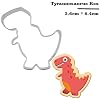 3D Dino Keksausstecher-Set – 3-teilig, Aus PVC, Für Dinosaurier-Party