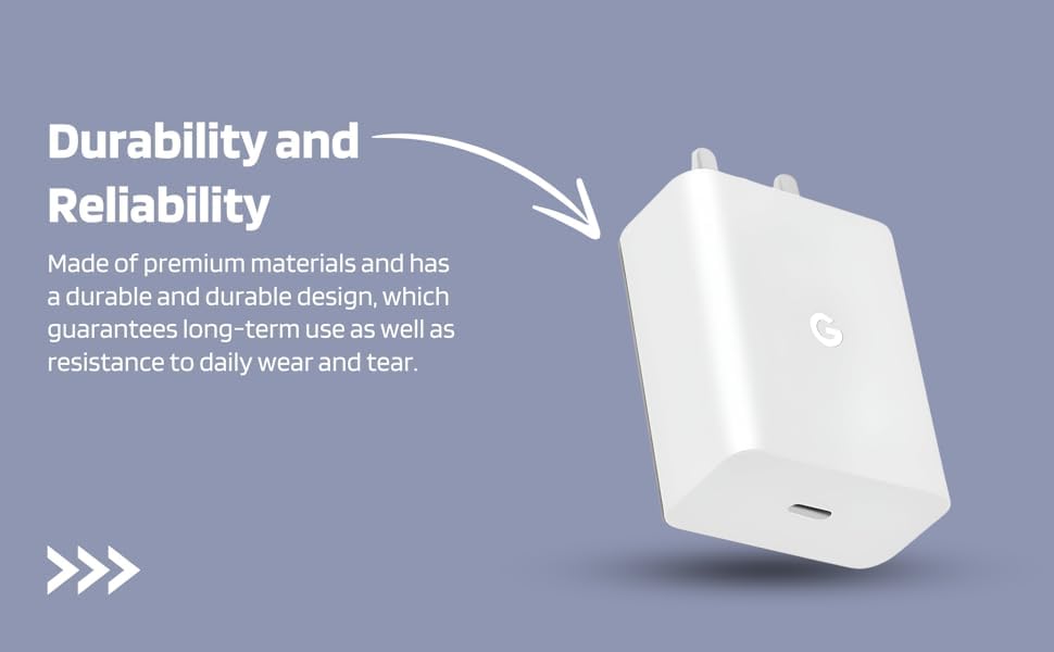 Image of Google Original 30W Charger Adapter Fast Charging 30W Output Compatible with Google Pixel Pixel 8 | 8A | 8 Pro, 7 Pro, Pixel 7, Pixel 7A, Pixel 6 Pro, Pixel 6, Pixel 6A Buds (12 Months Warranty)
