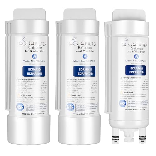 EDRARXD1 Water Filter Replacement, Compatible with EDRARXD1, Filter A, EDRARXD1B 3 PACK