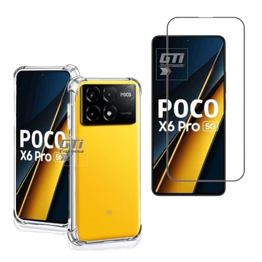 Kit Capa Anti Impacto e Película De Vidro 3D 9D Para Xiaomi Poco X6 Pro 5G