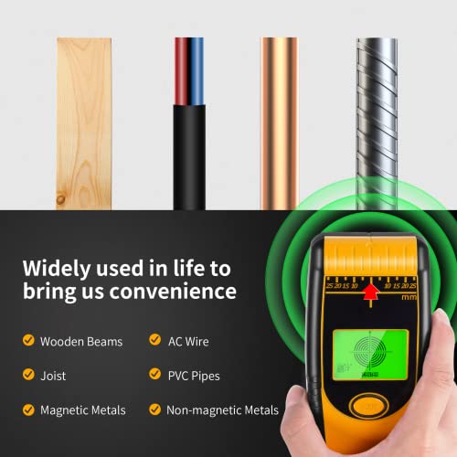 Stud Finder Wall Scanner Sensor - New 7 In 1 Electronic Wall Wood Metal Studfinder Edge Center Beam Sensor Detector With Lcd Display ＆ Audio Alarm Ac Wire Stud Finder For Detection Pipe Joist Drywall #TOP1