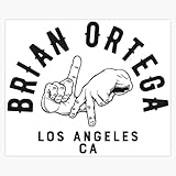 Brian Ortega Window Water Bottle Bumper Sticker Decal 5'
