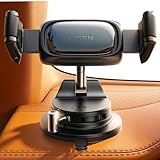 LISEN Suction Phone Mount, [Industry First] Auto-Adjusting Phone Holder Suction, Easy One Touch Suction Cup Phone Mount Cell Phone Mount Car Dash for iPhone 17 Pro Max 16 15 14 Galaxy S26 25 All Cases