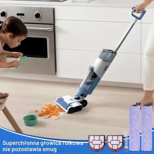 Fixbetter Zestaw akcesoriów do Shark WDB1F2 do odkurzacza HydroVac XL 3 w 1 części zamienne (1 szczotka wałkowa + 2 filtry + 4 waty filtracyjne + 1 szczotka do czyszczenia)