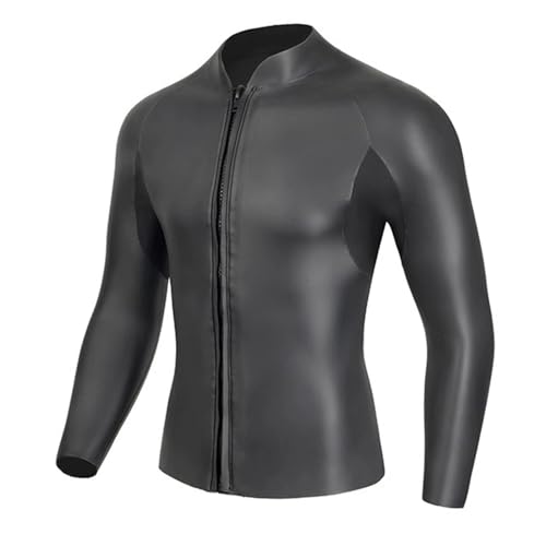 Camiseta de buceo TOVCHEI neopreno super elástico 3mm con cremallera frontal manga larga