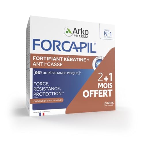 Arkopharma Forcapil Fortifiant Kératine+ Programme 3 mois 120 + 60