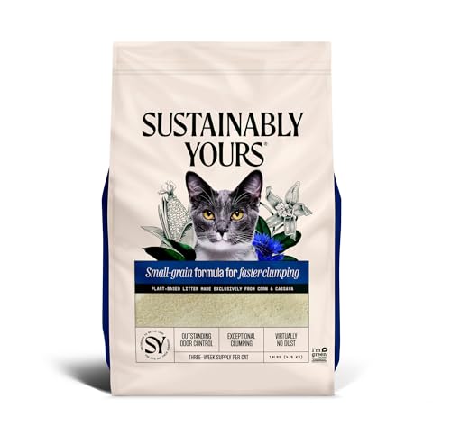 Sustainably Yours Litière pour Chat – Formule Petits Grains 4,5 kg