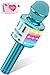 MicQutr LED Drahtloses Bluetooth Mikrofon zum Singen, Spielzeug Kinder, Heim KTV Karaoke Maschine, Tragbares KTV Lautsprecher Recorder für Android/iPhone/iPad/PC