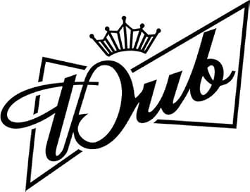 Dub King Euro European Vinyl Graphic Car Truck Windows Decor Decal Sticker - Die cut vinyl decal for windows, cars, trucks, tool boxes, laptops, MacBook - virtually any hard, smooth surface