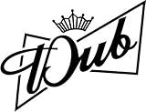 Dub King Euro European Vinyl Graphic Car Truck Windows Decor Decal Sticker - Die cut vinyl decal for windows, cars, trucks, tool boxes, laptops, MacBook - virtually any hard, smooth surface