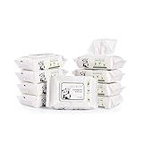 Fresco, húmedo y sin perfume: las toallitas húmedas y frescas de bambú están hechas suavemente para limpiar el cuerpo de tu bebé, incluyendo las manos y la cara. Es una fórmula sin perfume y 99,5 % de agua y se puede utilizar directamente para la piel del bebé.