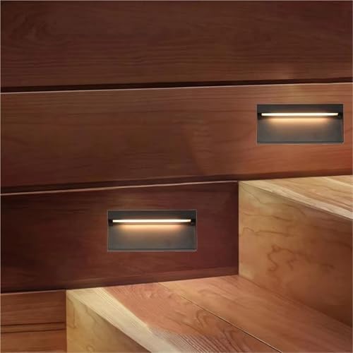 LED Stair Step Lamps - Corner Foot Lights for Indoor & Outdoor Staises, Wall-Mounted Step Lighting, Safety & Ambiance Enhancer, Modern Design