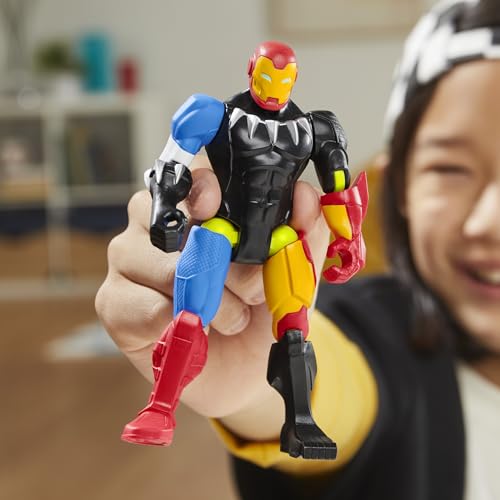 Avengers MixMashers Marvel, Figurine d'action Iron Man à mélanger, à Combiner avec Accessoires, à Collectionner Dès 4 Ans