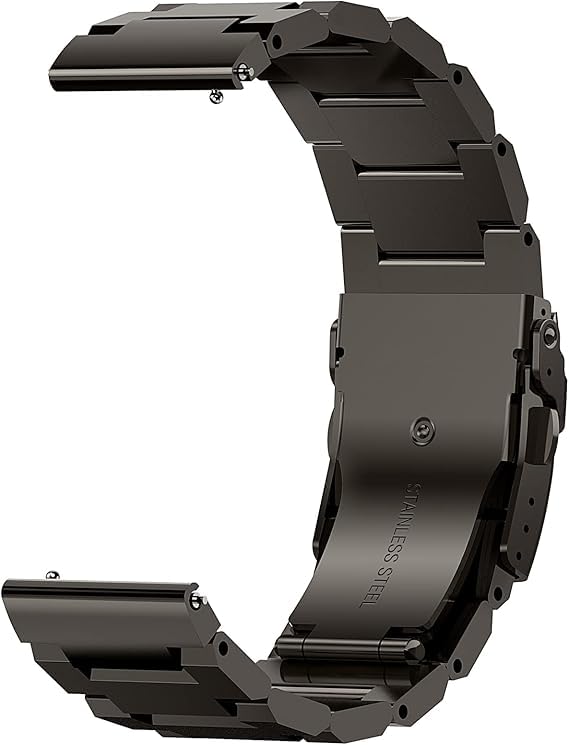 KOSPET Watch Strap, Universal Band Width 22 mm, Quick Release, Metal Watch Band, Deployant Clasp, Compatible TANK T2/M2/T3/M3/T3 Ultra/M3 Ultra/T3 Ultra 2