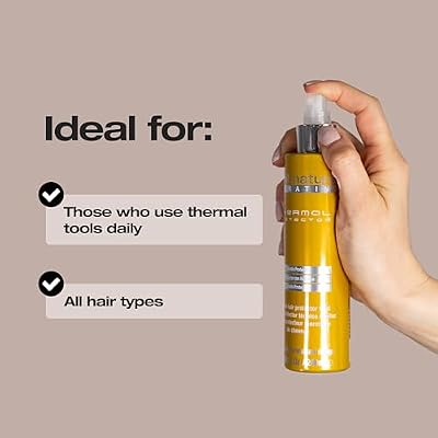 abril et nature - Keratin Repair Thermal Protector - All Hair Types - Protects Hair from Straighteners and Hair Dryers - With Keratin - Hydrated and Soft Hair - 200 ml