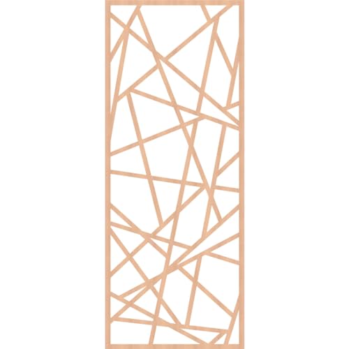 Image of Conway Decorative Pierced Fretwork Wood Wall Panels, 27 3 /8 inchW x 69 3 /8 inchH x 3 /8 inchT, Alder