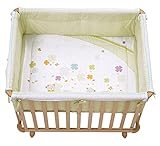 Die rückenfreundliche 3-fache Höhenverstellbarkeit lädt Eltern mit Freude zum Spielen mit ihren Babys ein. Die Rollen mit Bremse sorgen bei diesem Laufgitter für einen sicheren Stand und die nötige Mobilität.