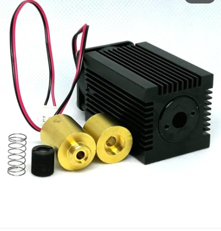 Laser Diode Housing 30x50mm 9.0mm for 405nm-450nm to-5 Laser Module LD with Glass Collimating Lens & Fans