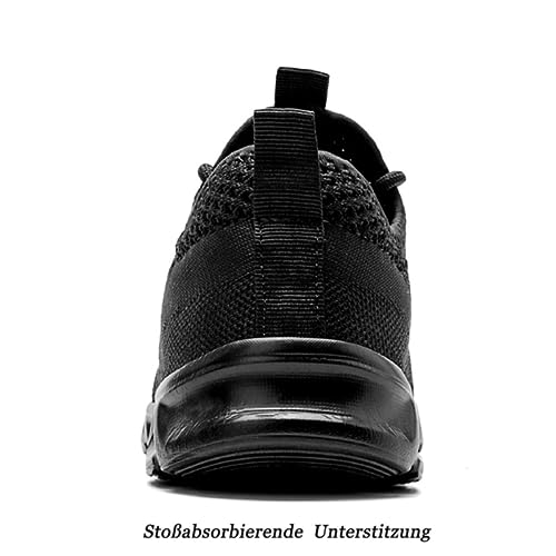 Foto von MGNLRTI Herren Schuhe Sneaker Laufschuhe Sommerschuhe Sportschuhe Straßenlaufschuhe Turnschuhe Fitnessschuhe Joggingschuhe Workout Freizeitschuhe Männer Running Shoes Gym schwarz EU43