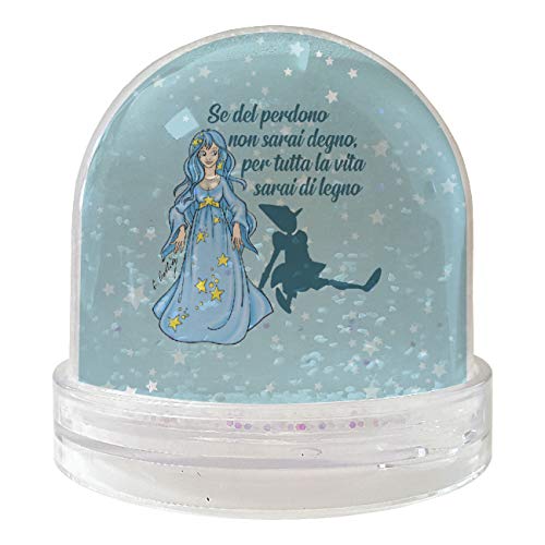 My Custom Style Palla Globo di Neve#Pinocchio - Fata Turchina#Neve 9x9cm