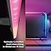 Philips Hue White & Color Ambiance Gradient Lightstrip (55 Zoll), dimmbarer LED Streifen für den Fernseher mit 16 Mio. Farben und Farbverläufen, smarte Heimkino TV Hintergrundbeleuchtung, schwarz