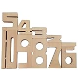 Number Blocks - Large Wooden Blocks Numbers 1-10 Math Games, Math Manipulatives Learning Toys for...