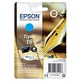 Couleur : cyan Cartouche d\'encre T163, groupe 16XL, contenu 6,5 ml, 450 pages, cyan