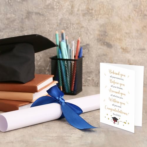 Graduation Card for Him Her, Congratulations Card for Graduation,Class of 2024 Graduation Gifts for Women Men, College Middle High School Graduation Cards for 2024 Grad Students Nurse Girls Boys