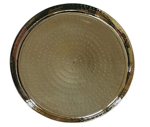 RBHMC BRONZE MASTER Kansa Handmade Plate for Kitchen 12"